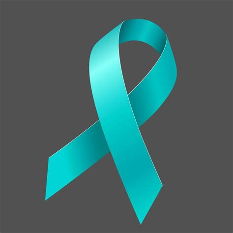 Verde Azulado Conciencia Cinta Conciencia Para Cervical C Ncer Ovario