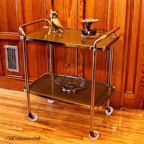 Vintage Cart Serving Cart Kitchen Cart Metal Cart Etsy