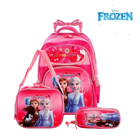 Kit Mochila Escolar Disney Frozen Elsa E Anna Rodinhas Submarino