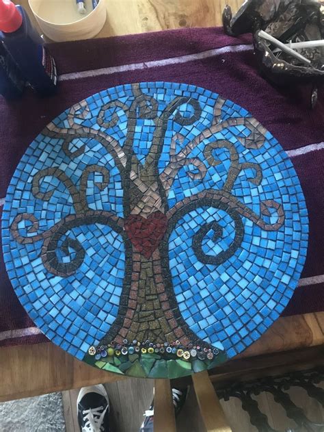 Tree Of Life Mosaic Mosaic Table Top Mosaic Table Mosaic