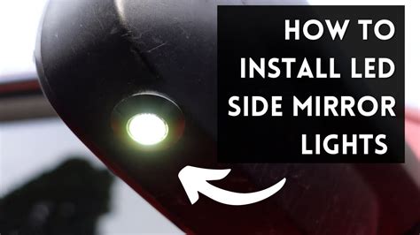 DIY How To Install LED Side Mirror Lights YouTube