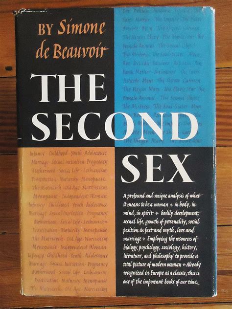 The Second Sex Simone De Beauvoir Books