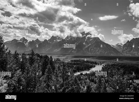 Peaks Of The Grand Teton Range At The Grand Teton National Park In