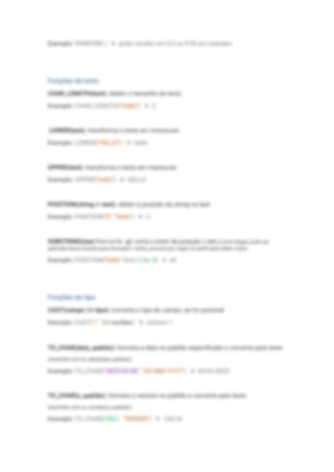 SOLUTION: Entenda Funções SQL de uma vez por todas - Studypool