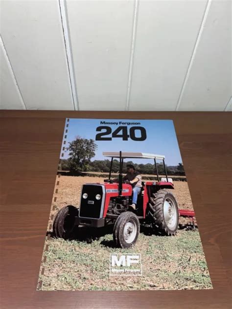 BROCHURE PROSPEKT PROSPECTUS TRACTEUR MASSEY FERGUSON 240 Tractor