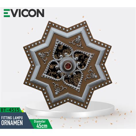 Jual Vicon Fitting Lampu Ornamen Cm Ornamen Plafon Pvc Fitting