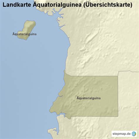 Landkarte Quatorialguinea Bersichtskarte Von L Nderkarte