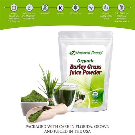 Organic Barley Grass Juice Powder - 1 lb - Amazing Green Superfood ...