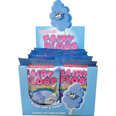 Sweetworld Fairy Floss Blueberry Lollies 4 U