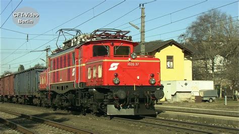 E94: 1020 037 mit Güterzug im Einsatz - YouTube