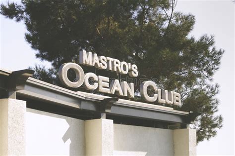 Mastro`s Ocean Club editorial stock image. Image of order - 176190774