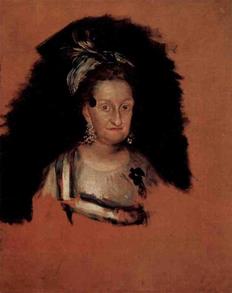 Portrait Of The Infanta Maria Josefa Francisco De Goya Y Lucientes