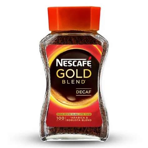 Brown Nescafe Gold Blend Decaf Coffee Powder, Packaging Size: 100 gm at ...