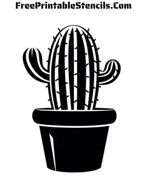 Free Printable Cactus Stencils - Free Printable Stencils