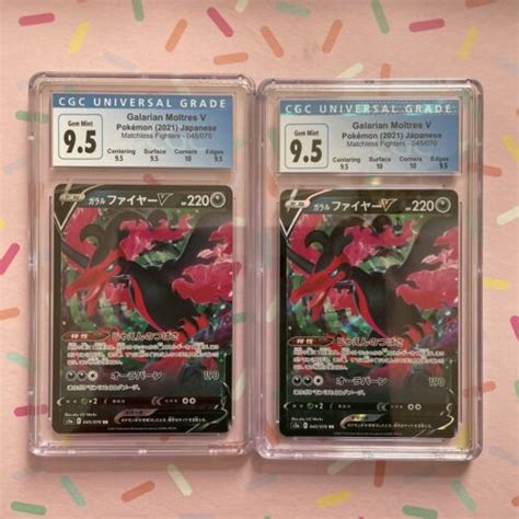 X Cgc Gem Mint Galarian Moltres V Pokemon Japanese Matchless