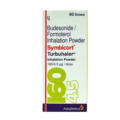 Symbicort Turbuhaler Budesonide Inhalation Powder Packaging Size 60