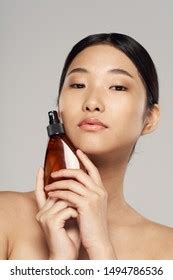 Beautiful Woman Naked Shoulders Asian Appearance Stock Photo 1494786536 Shutterstock