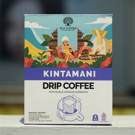 Els Coffee Drip Kopi Bali Kintamani Gr Pcs Pure Indonesian Coffee