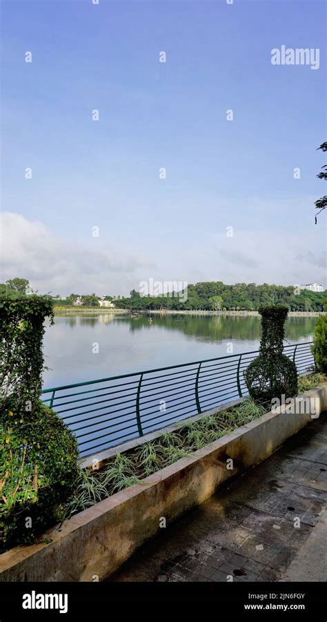 Beautiful view of Sankey tank lake. A manmade lake constructed by Col. Richard Hieram Sankey to ...