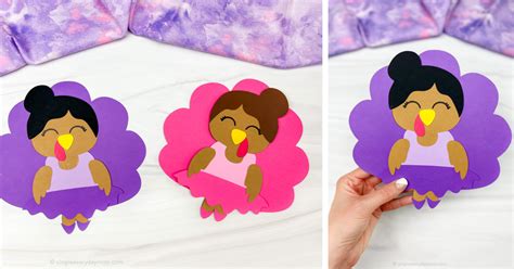 Ballerina Turkey Disguise Craft For Kids Free Template