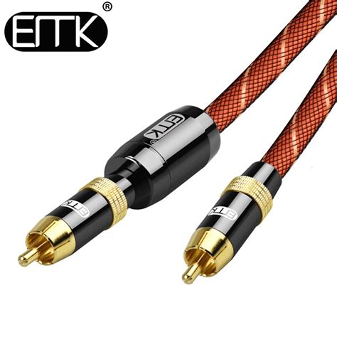 Cable Coaxial Digital EMK RCA A RCA Macho A Macho Cable De Audio