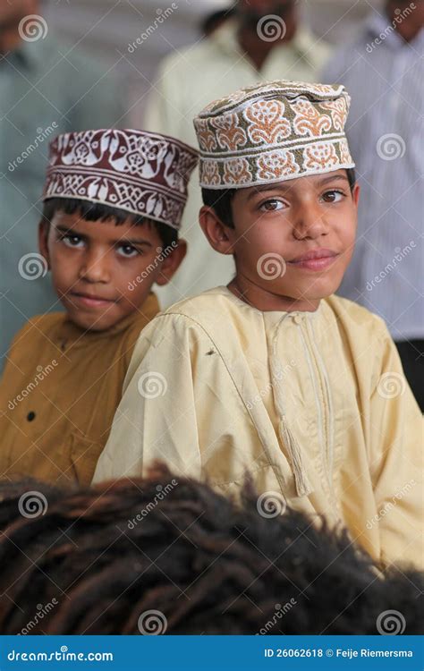 Oman Boys With Traditional Clothing Editorial Stock Photo - Image: 26062618