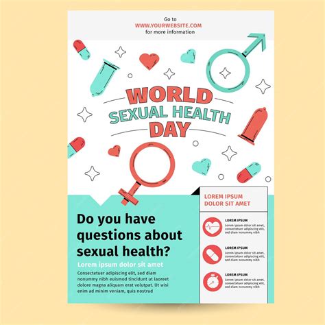 Free Vector World Sexual Health Day Vertical Flyer Template