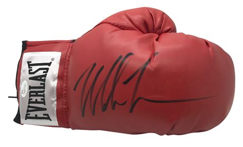 Lot Detail Mike Tyson Signed Red Everlast Boxing Glove Jsa