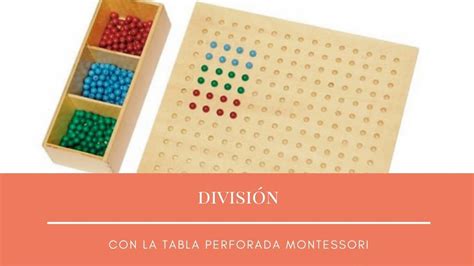 División con la tabla perforada Montessori Grabación en directo YouTube