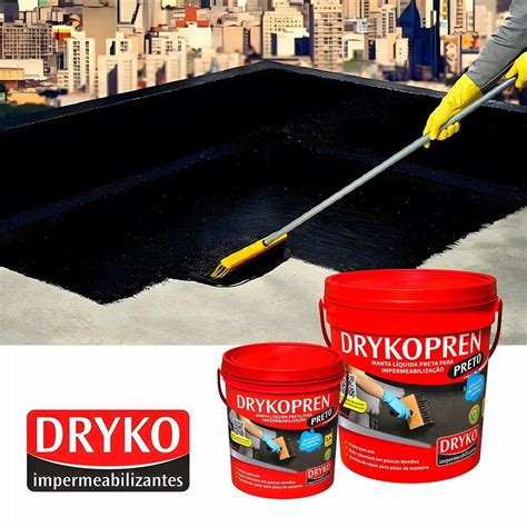 Manta Liquida Drykopren Galao L Preto Dryko Madeiramadeira