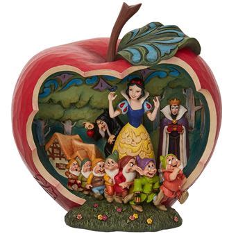 Enesco Figurine Scène de Blanche Neige dans une Pomme Disney Traditions