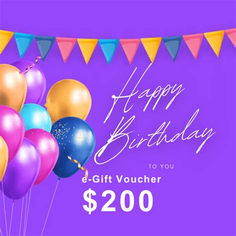 Birthday $200 Gift Voucher