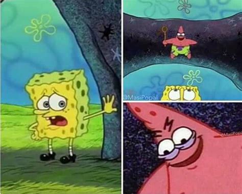 Patrick Ambush Spongebob Blank Template Imgflip