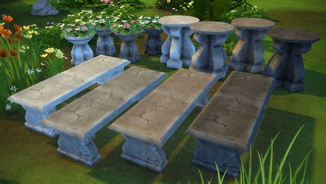 My Sims 4 Blog Antique Stone Garden Set By Rope