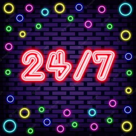 Premium Vector 44766 Neon Sign Vector Bright Signboard Light Banner