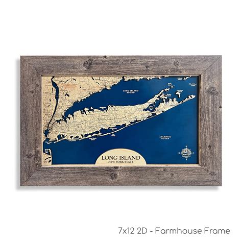 Long Island Map | Wooden Maps | thirtyAXIS