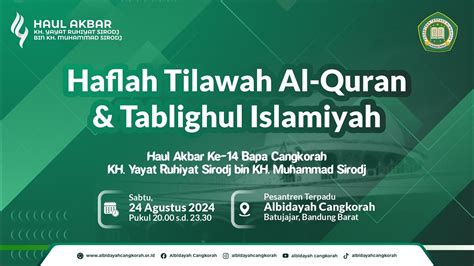 Haflah Tilawah Al Quran Dan Tablighul Islamiyah Haul Akbar Ke Bapa