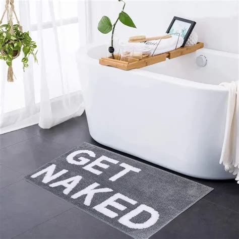 Alfombra De Baño get Naked Antideslizante Súper Absorb Meses sin interés