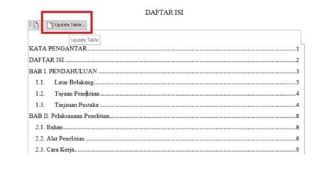 Cara Cepat Membuat Daftar Isi Skripsi Dan Jurnal Dengan Microsoft Word Article Plimbi Social