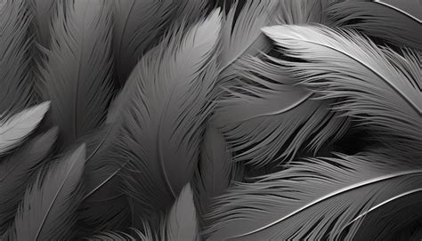 Premium Photo | A close up of a black and white bird feathers