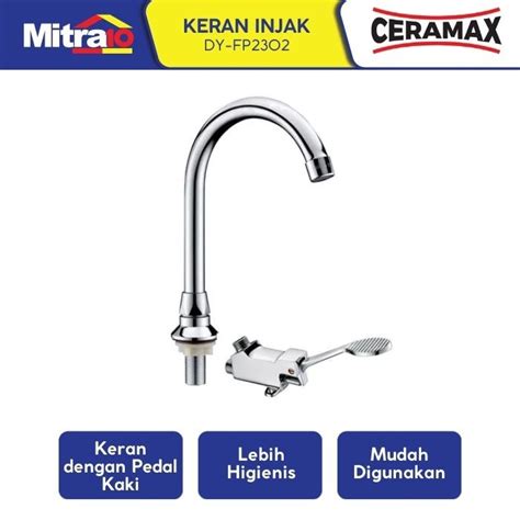 Jual Ceramax Kran Injak Stainless Dengan Pedal Kaki DY FP2302 Jakarta