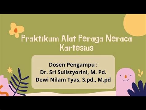 Praktikum Alat Peraga Neraca Kartesius Youtube