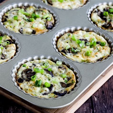 Mini Frittatas With Mushrooms Cottage Cheese And Feta Video Kalyn