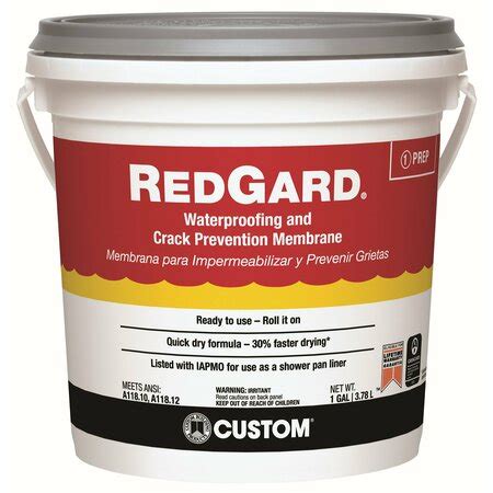 Custom Building Products WATERPROOFER REDGARD 1G LQWAF1-2 | Zoro