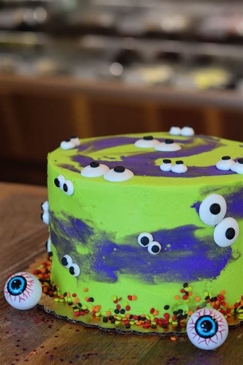 Monster Halloween Cake - Three Brothers Bakery