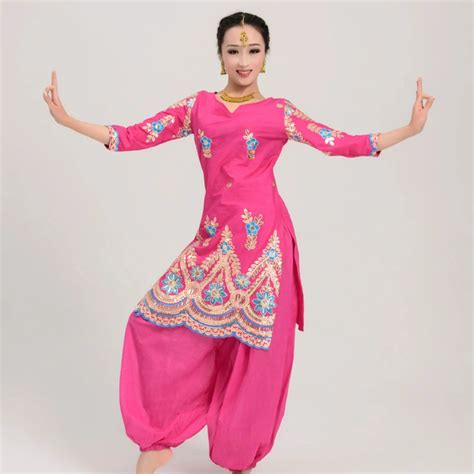 New Indian Folk Dance Clothes For Women Adult Bollywood Dance Practice