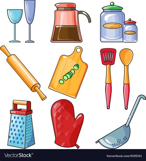 Cooking Tools And Kitchenware Equipment Royalty Free Vector