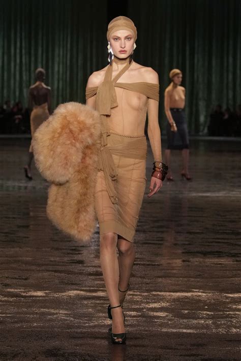 Saint Laurent Leans Fully Into Naked Dressing For Fall Fashionista