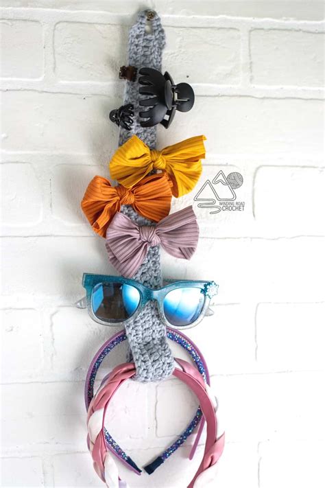 Crochet Hair Accessory Organizer Crochet Pattern And Video Winding