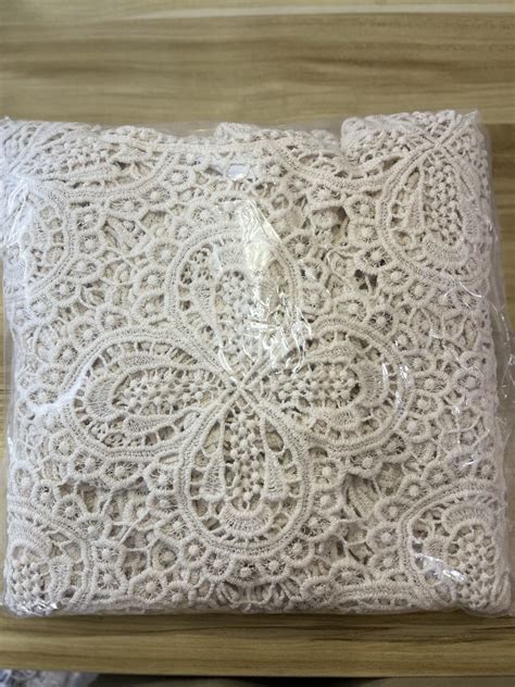 Wholesale Summer White Mesh Lace Embroidered Swimsuit Beach Bikini Cover Ups Midi Dress For